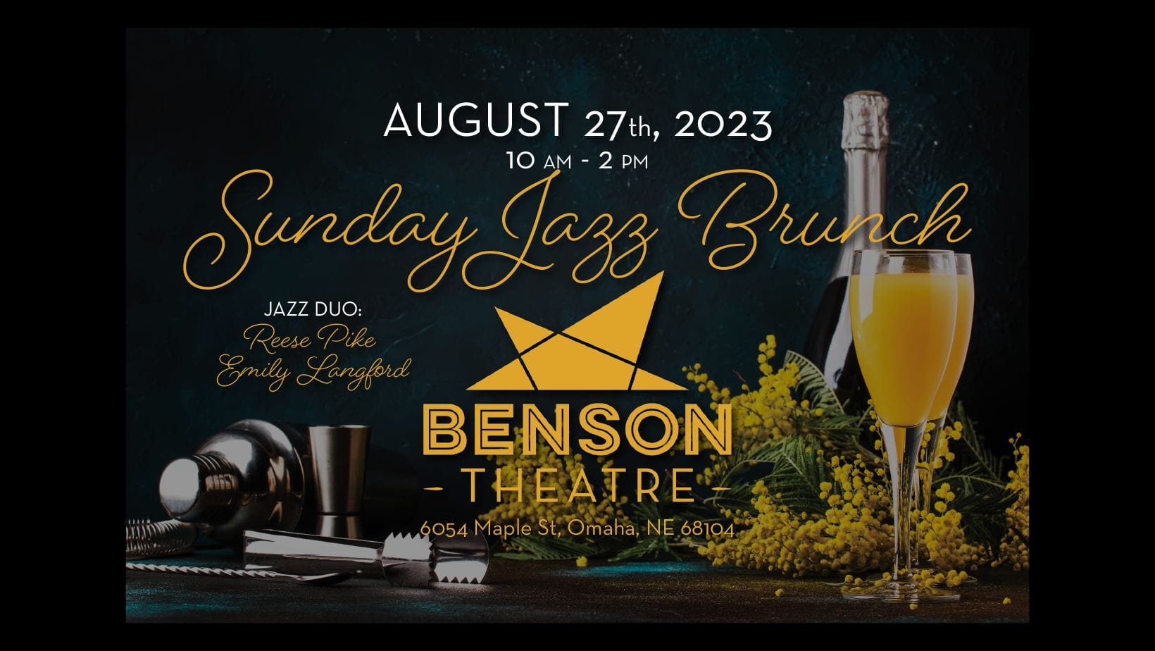 Benson Theatre Jazz Brunch w/ Reese Pike and Emily Langford